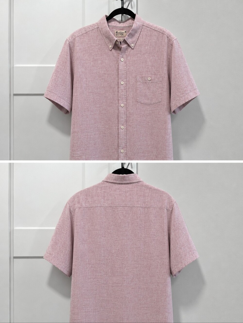 Weatherproof Vintage Men's 2X Washable Linen Button-up Shirt